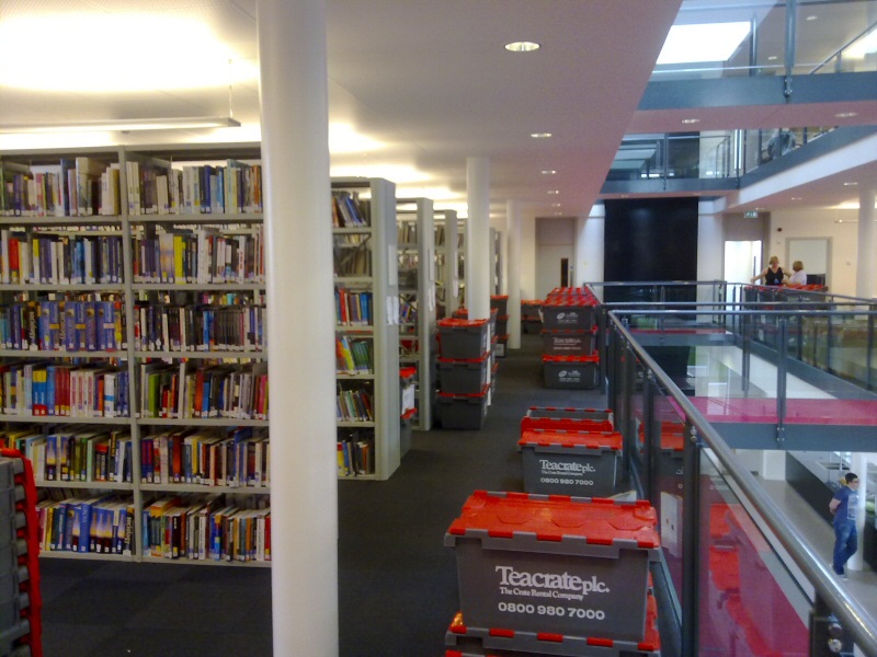 Got a lot to move? Books boxed and catalogued for a library move for Blackpool and the Fylde College.